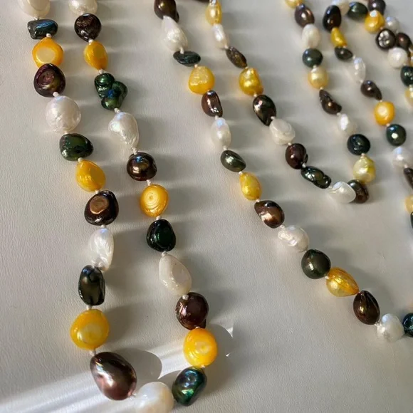 Handmade fresh water pearl necklace